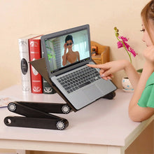 Cargar imagen en el visor de la galería, Foldable Laptop Table Stand - Modern Home Office
